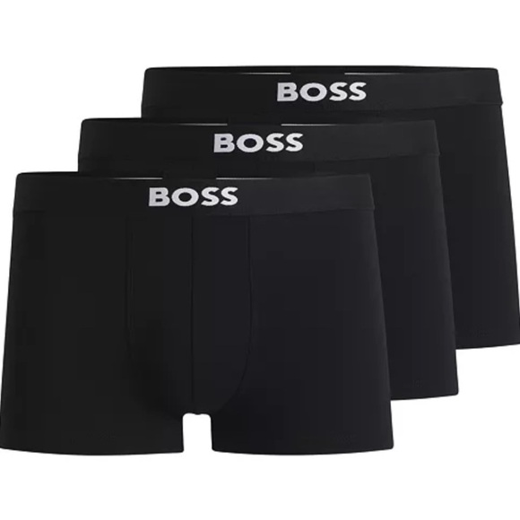 Sz SM Jockey/Hugo Boss Men's Black Boxer Briefs 2/Trio - Picture 9 of 9